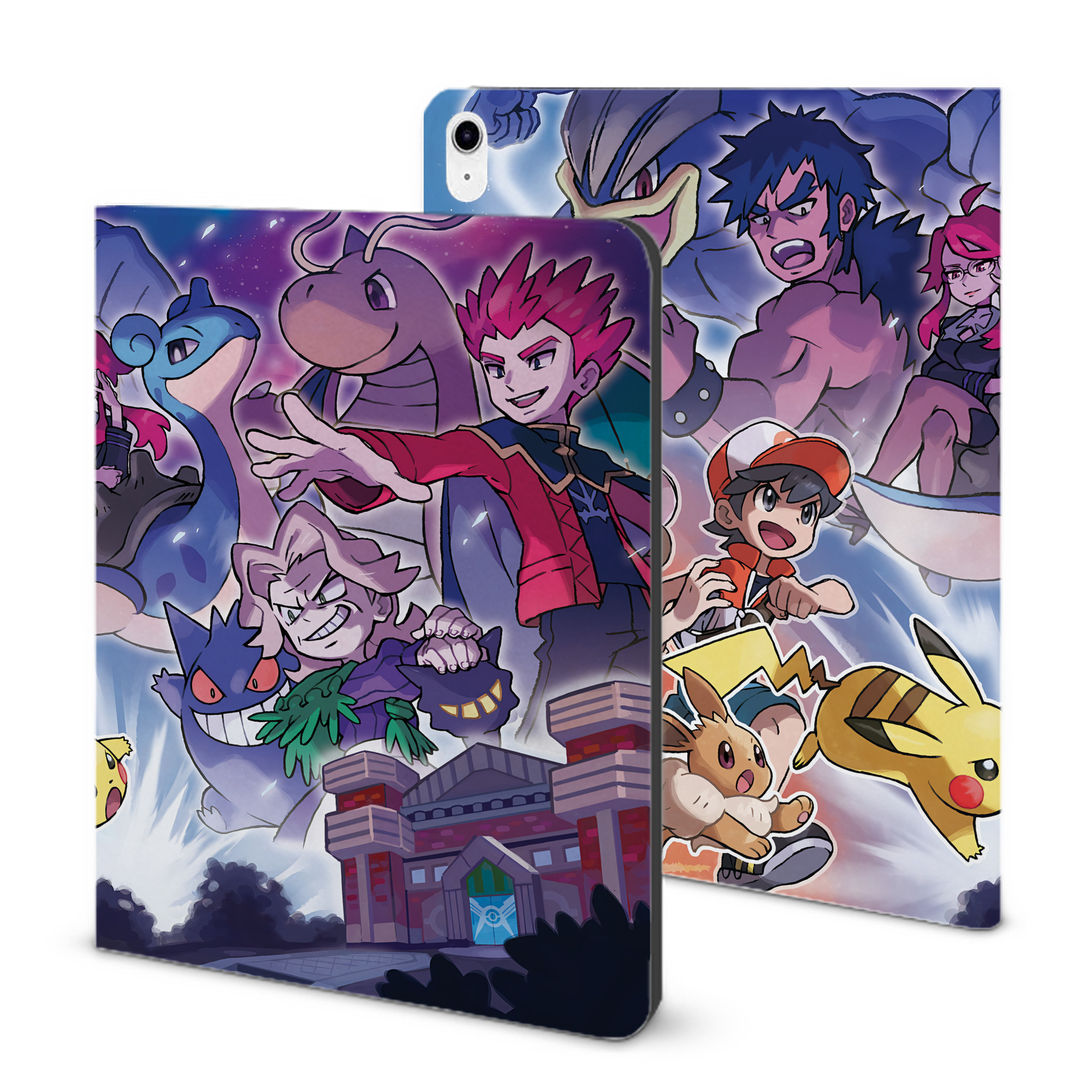 （画像用） ポケットモンスター Pokémon IPad ケース ブック型 PUレザー TPU 耐衝撃 軽量 薄型 ペン収納なし 全面保護 IPad 各モデル対応